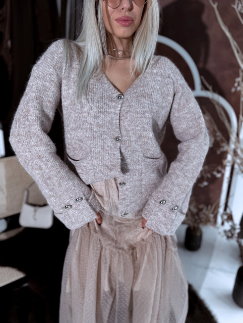 "QUEST Y26001" jacket - cappuccino
